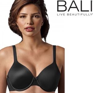 💥BNWOT💥BALI One Smooth U Back Smoothing Underwire Bra BLACK SIZE 38